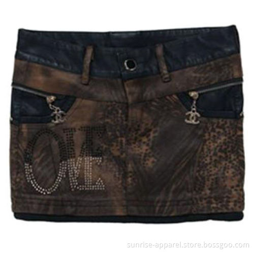 Women's PU skirts